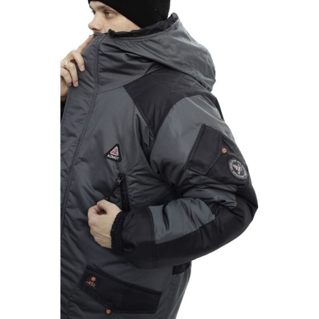 Costume "Winter Hill", Taslan, size 54, gray/black color-5