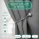 Picking for curtains "Balls", D = 3 cm, 40 cm, dark gray color
