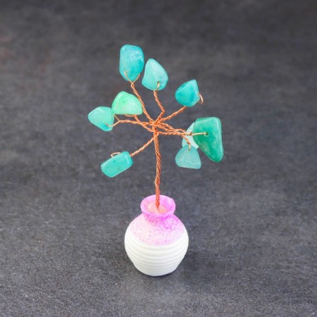 Souvenir "Energy tree. Aventurine green", natural stone, 7 x 3 cm-2