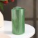 Candle - cylinder "Vintage", 5x10 cm, green