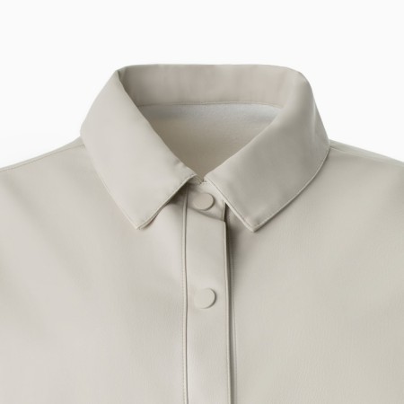 Female shirt, milk color, size 44-3