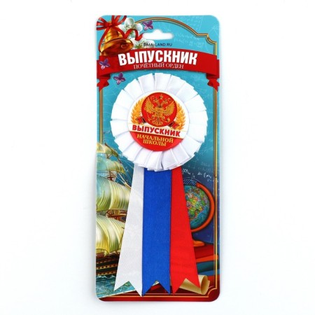 Icon - Order for graduation "Graduate of primary school", D = 6.7 cm-1