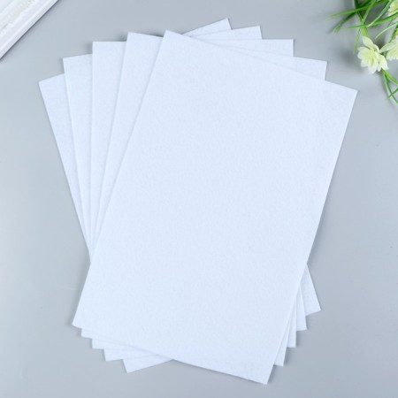 Soft felt 1 mm 20x30 cm white-1