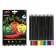 Pencils 18 colors are plastic, Devente Juicy Black, three -sided, 2m, 3 mm, tinted in black