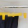 Shoulders for trousers and skirts with clamps, 23 × 13 cm, yellow color