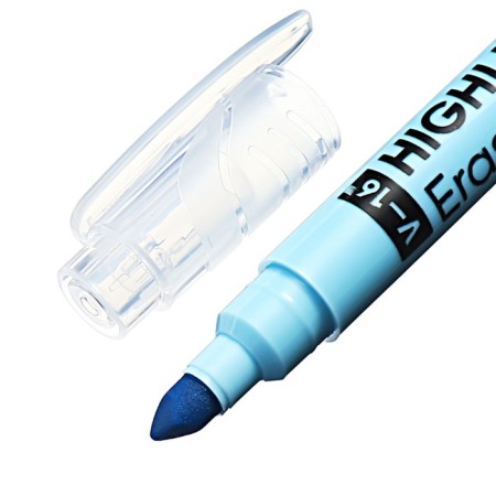 Double-sided marker textbook 4 mm, Erichkrause, "Visioline V-16 Erasable Pastel" Blue color-4
