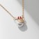Japan's pendant and cheurtic, white-red color in gold