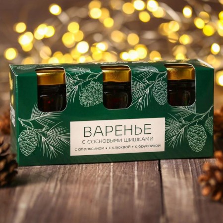 A set of jam with pine cones of the “Healthy New Year”, 30 g. X 3 pcs.-4