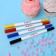 Food marker 2-third, set 4 colors (red, blue, yellow, black)