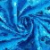 Flap, plush with a brilliant pattern, blue, 100 × 150 cm, 100% p/e
