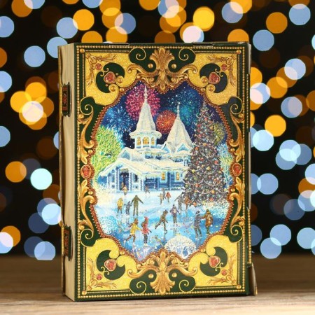 Gift box "Residence of Santa Claus", with animation, 19 x 7 x 25 cm-1