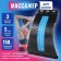 Massage for the back, three -level, 38 × 25 × 4 cm, blue color