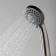 Shower watering can Wasserkraft A120, 3 modes, ABS plastic, nickel