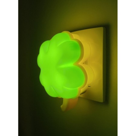 Non-light nightlight NN-606-LS-GR in a socket with a light sensor, green color-6