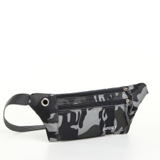 Board belt on a zipper, external pocket, USB connector, gray color