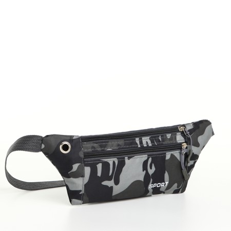 Board belt on a zipper, external pocket, USB connector, gray color