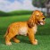 Garden figure "puppy cocker spaniel red" 30x16x24cm