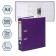 A4, 75 mm, calligrata, PVC, embossing "flax", metal edging, pocket for a spine, collection, purple, mix