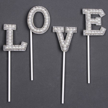 Love decoration set, white color-1