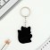 Acrylic Fox keychain, 3.5 x 10 cm