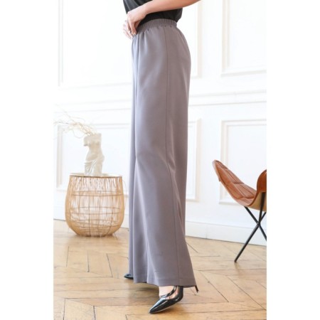 Female trousers, size 42, gray color-10