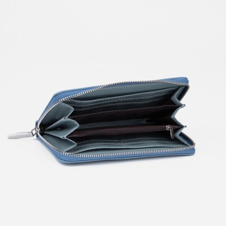 Women's wallet with lightning, blue color-2
