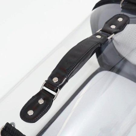 Transparent bag, 43*24*28 cm, black-5
