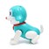 Tobby dog ​​walks, light, sound, works from batteries, blue color