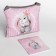Gift set for the girl "Bunny", bag, notebook
