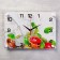 Wall clock: kitchen, "citrus", silent, 25 x 35 cm