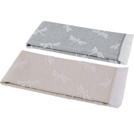 Set of kitchen towels, size 40x60 cm, color gray beige 2 pcs-1
