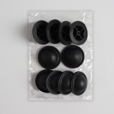 Legs for a round suitcase D4*1.5cm (nab 10pc price for nab) plastic black-6