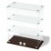Smail window, 2 shelves, 600 × 300 × 700, chipboard, glass, color Venge