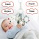 Suspension - rattle “Owl”, gap., The squeak, rustling, on a crib, stroller, crumb me