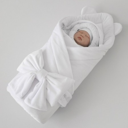 Set for discharge Winter Kinderlitto "Bear", 5 items, height 56-62 cm, white color-4