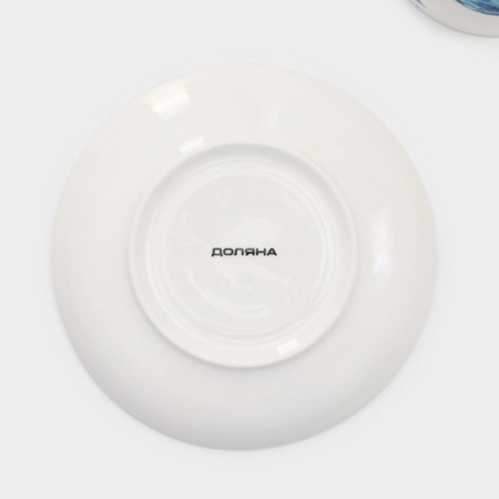 Service Porcelain Tea Dolyana "Star Night", 12 objects: 6 cups 250 ml, 6 saucer d = 15 cm-6
