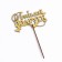 Topper wooden "beloved friend" Golden give beautifully 14.3x8.4 cm