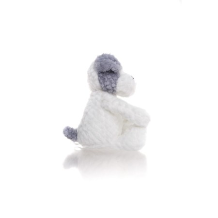 Soft toy Gulliver puppy, white-gray color, 28 cm-7