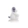 Soft toy Gulliver puppy, white-gray color, 28 cm