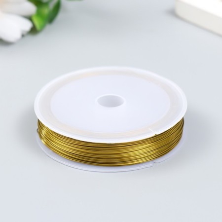 Bead wire 0.5 mm, 40 m, gold-1