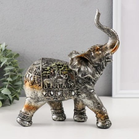 Souvenir Polystone "African Elephant, on the blanks" 23x20.5x8.5 cm