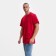 T -shirt male, red color/print mix, size 46 (2xl)