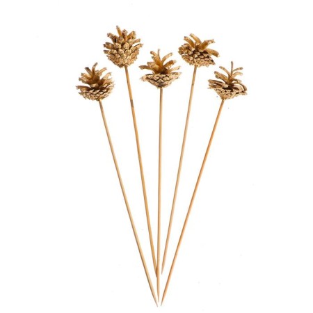 New Year's decor "Bouquet of gold cones"-1