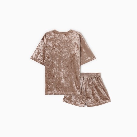 The female set (T -shirt and shorts) KAFTAN VELVET p. 44-46, coffee-6