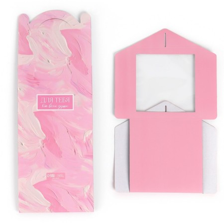 Confectionery box with a window, a chest, “delicate colors”, 20 x 20 x 20 cm-5