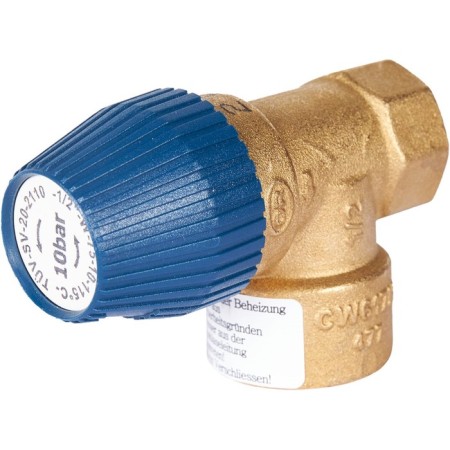 Safety valve SVS-0030-010015, for water supply systems, 1/2 "x3/4", 10 bar-6