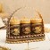 Set for spices "Basket", birch bark