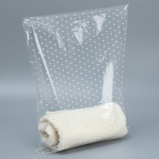 BOPP package with adhesive valve, gift packaging, “polka dots” 33 x 40/4 cm