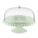 Cake stand on the leg with the Guzzini Tiffany lid, D = 30 cm, green color