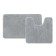 A set of mats for the bathroom IDDIS, 50x80 cm, 50x50 cm, microfiber, color gray color